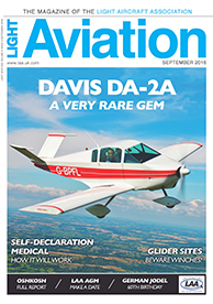 Front cover of September issue of Light Aviation